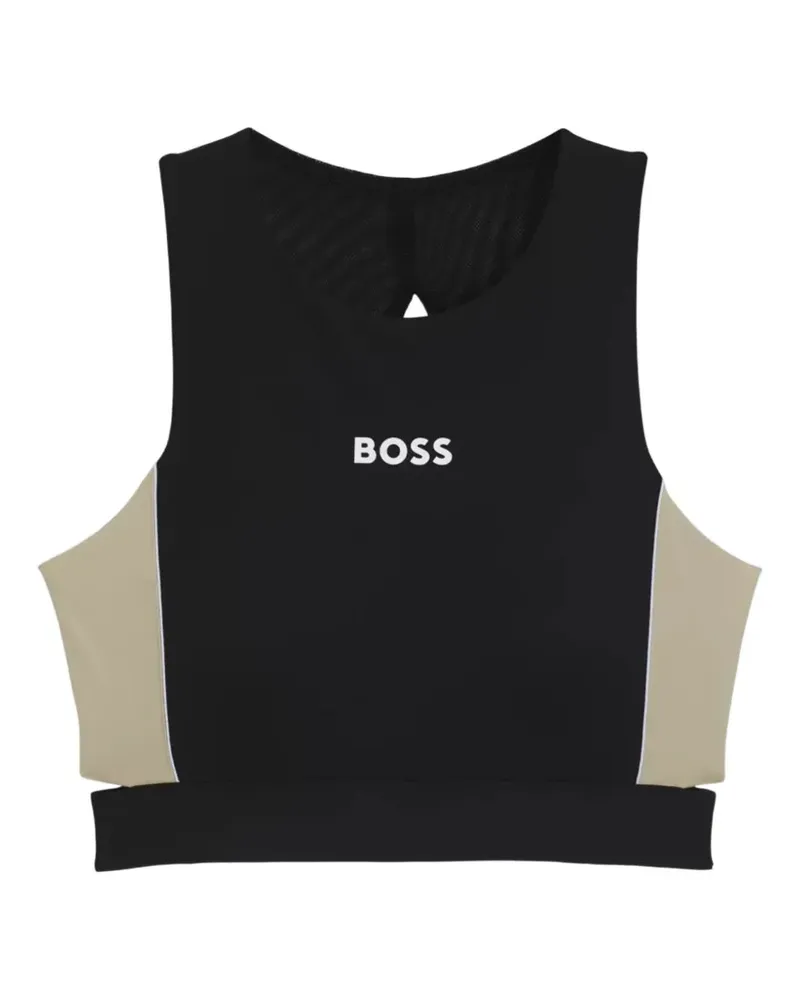 HUGO BOSS Sport-BH mit Logo-Print - Schwarz Schwarz