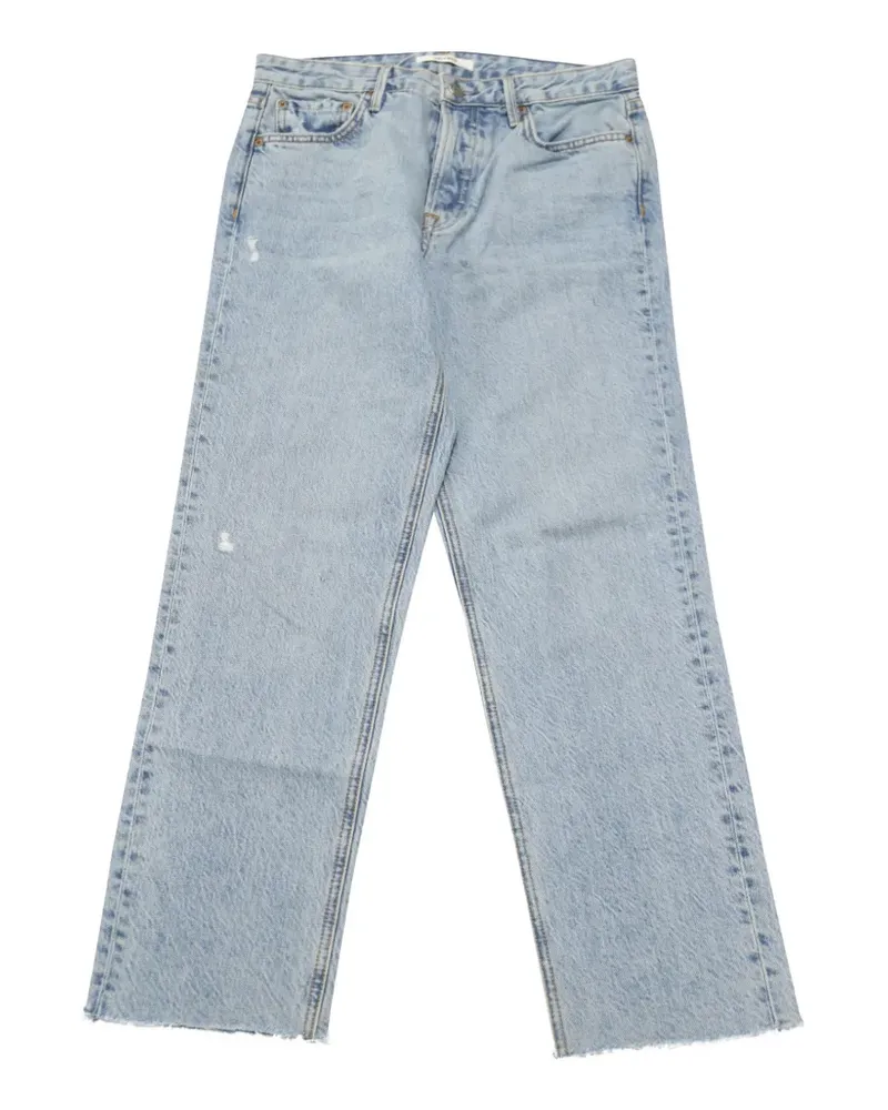 GRLFRND Helena Jeans mit ausgefranstem Saum - Blau Blau