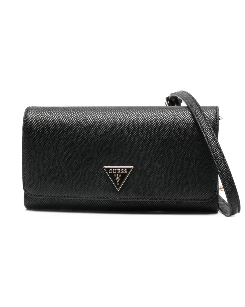 Guess Noelle Clutch mit Logo - Schwarz Schwarz