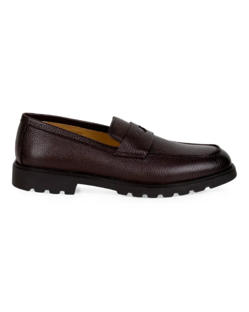 Henderson grainy leather penny loafers - Braun Braun