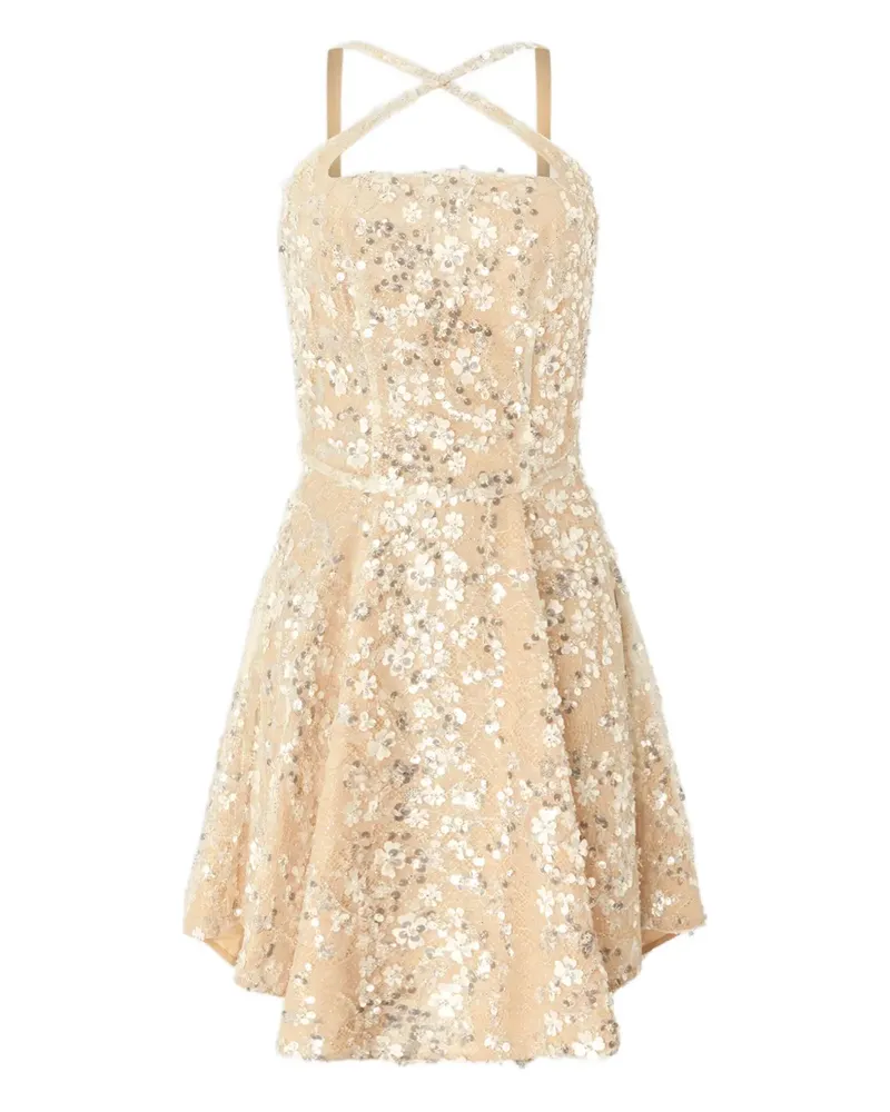 Genny Minikleid mit Pailletten - Nude Nude