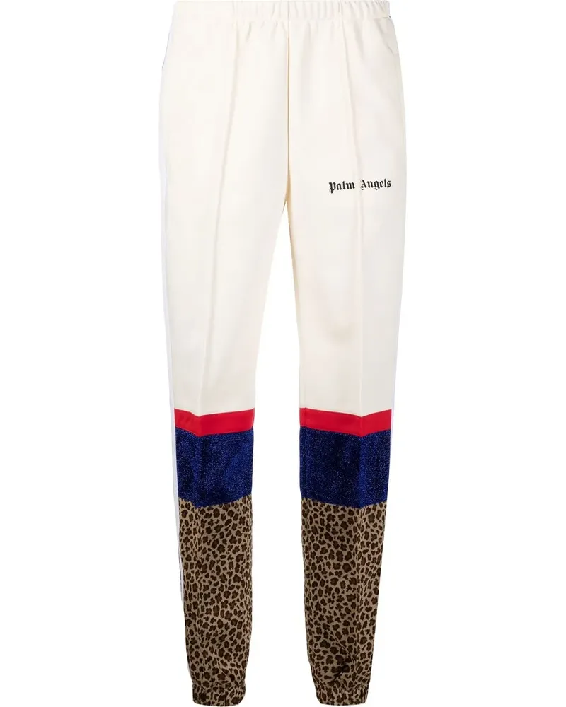 Palm Angels Jogginghose mit Colour-Block-Optik - Nude Nude