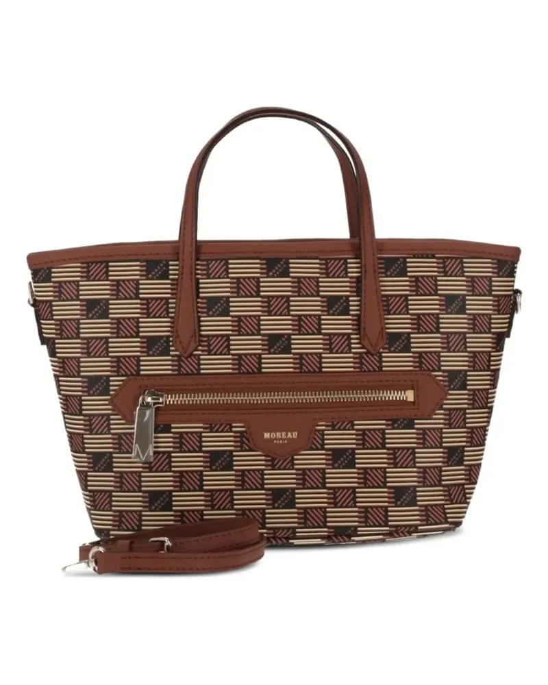 Moreau Paris Karierte Monaco Tote Bag - Braun Braun
