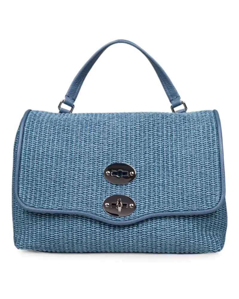 Zanellato small Postina woven tote bag - Blau Blau