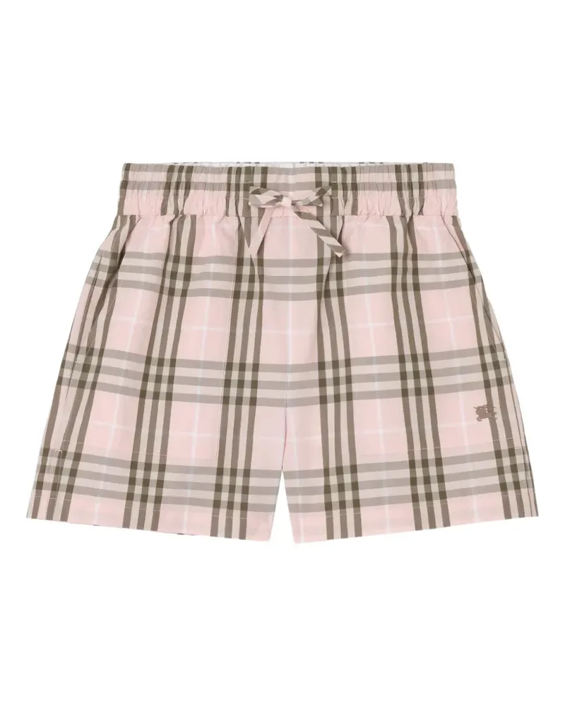 Burberry check cotton shorts - Rosa Rosa