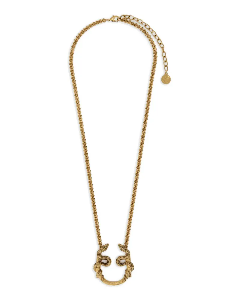 Roberto Cavalli Halskette mit Schlangenanhänger - Gold Gold