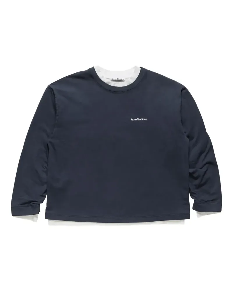 Acne Studios Sweatshirt im Layering-Look - Blau Blau