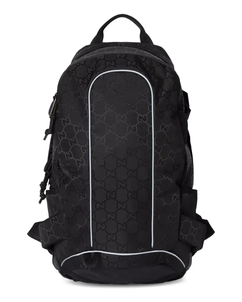 Gucci Kleiner Rucksack mit GG-Jacquardmuster - Schwarz Schwarz