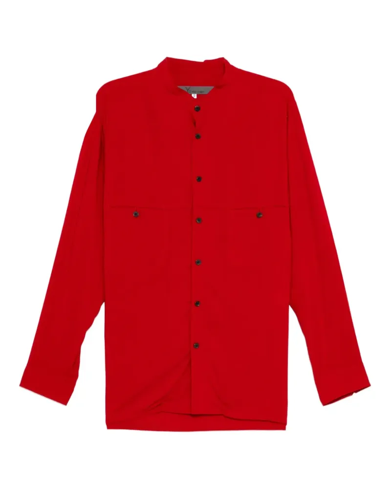 Yohji Yamamoto Hemd mit Brusttaschen - Rot Rot