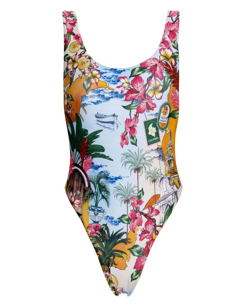 AGUA BENDITA Ventura Tribeca Badeanzug - Weiß Weiß