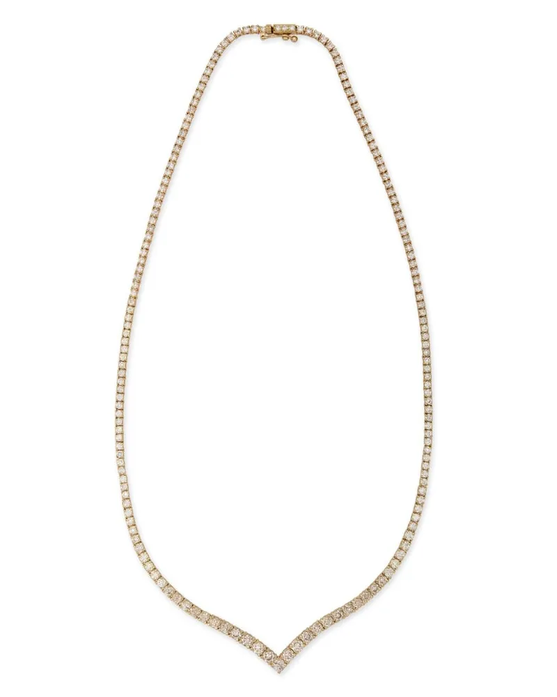 Jacquie Aiche 14kt Vanessa Gelbgoldhalskette mit Diamant Gold