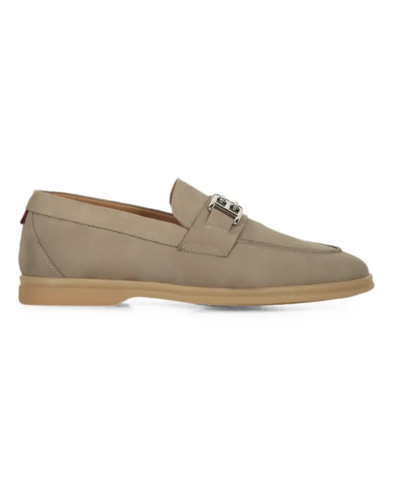 Bally Loafer mit Logo-Schild - Nude Nude