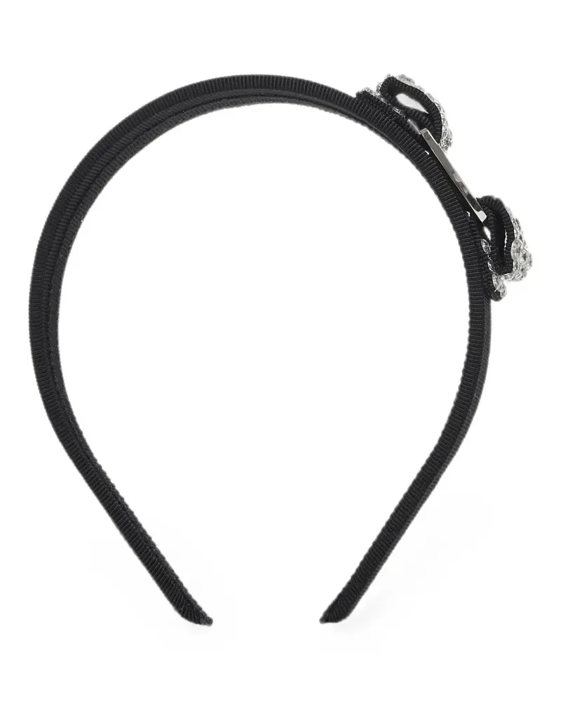 Ferragamo Vara bow crystal-embellished headband - Schwarz Schwarz