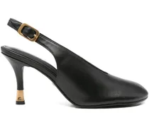 Pumps mit Slingback-Riemen - Schwarz