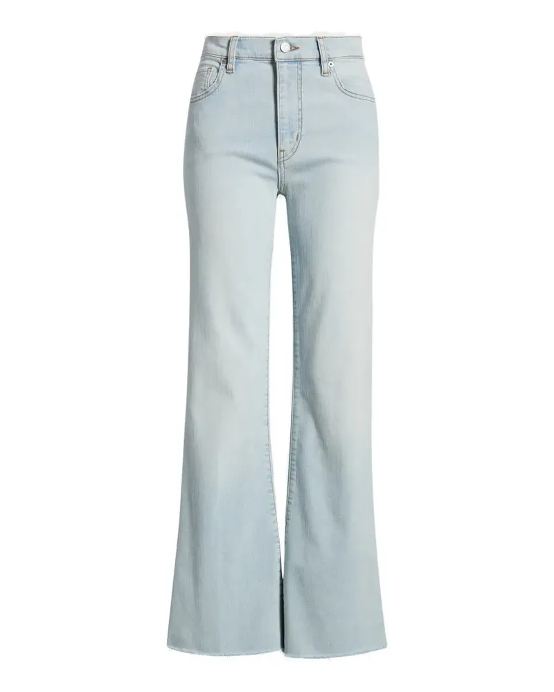 Frame Denim Icon raw-edge flared jeans - Blau Blau