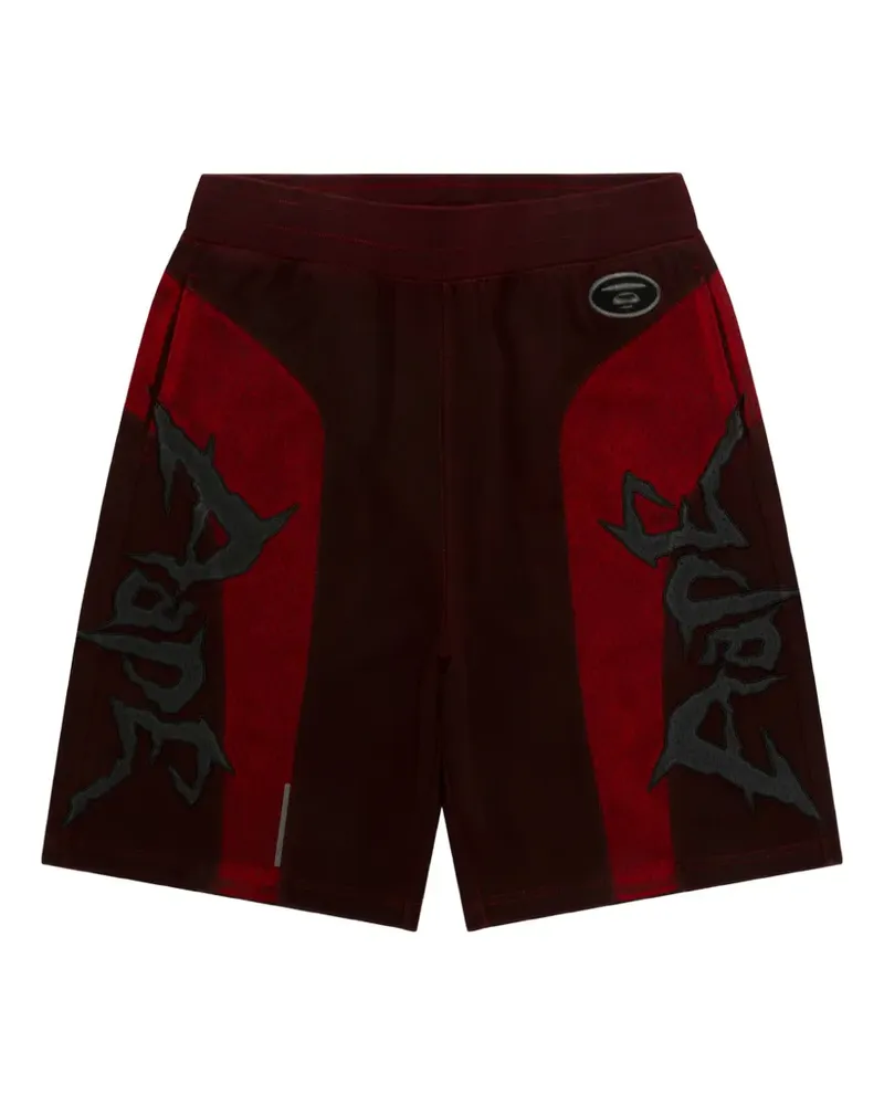 BAPE panel logo shorts - Rot Rot
