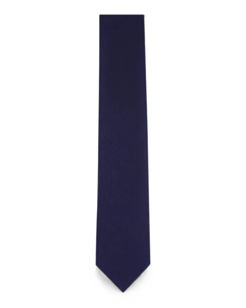 Brioni Seidenkrawatte mit Mikro-Muster - Blau Blau