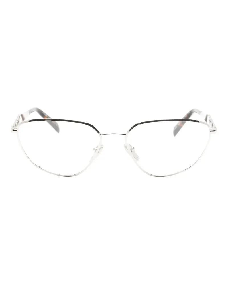 Prada Brille mit geometrischem Gestell - Silber Silber