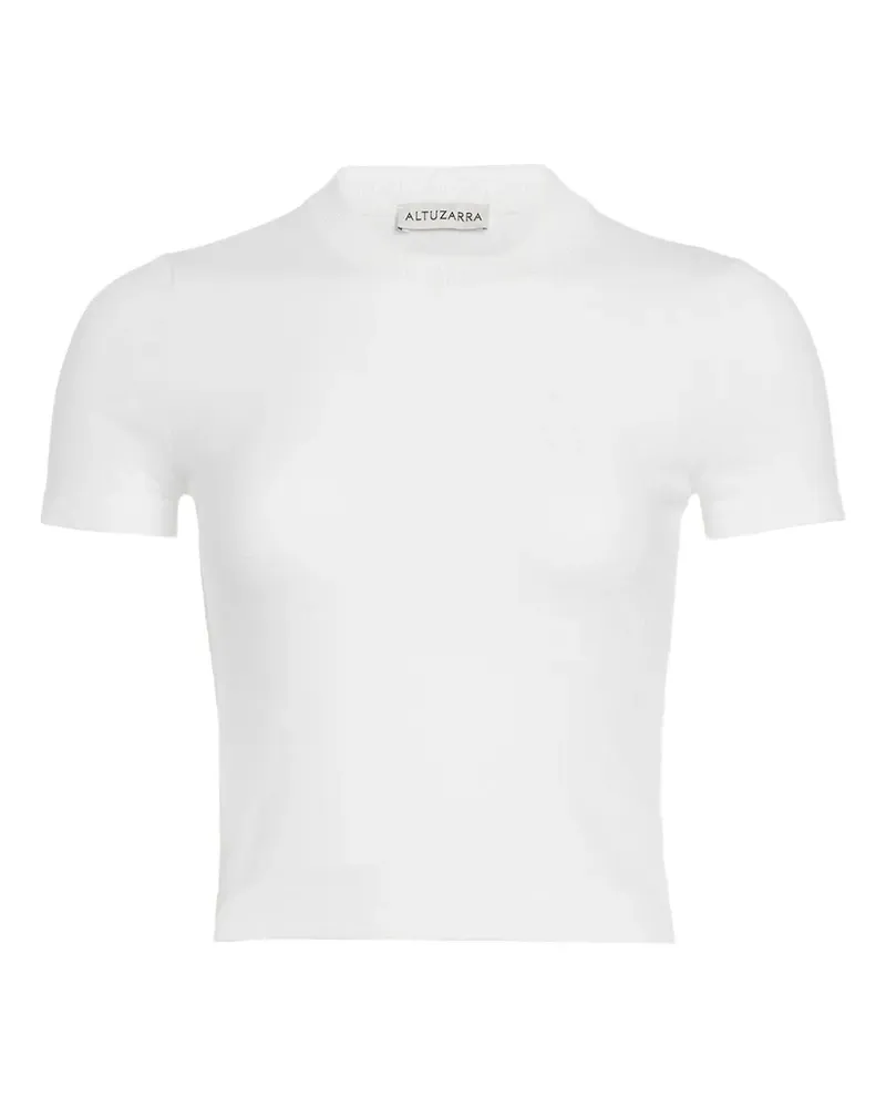 Altuzarra Kurzärmeliger Manny Pullover - Weiß Weiß