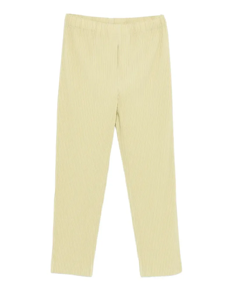 Issey Miyake elasticated-waistband pleated trousers - Grün Grün