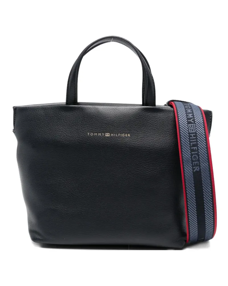 Tommy Hilfiger Mini Schultertasche mit Logo-Band - Blau Blau