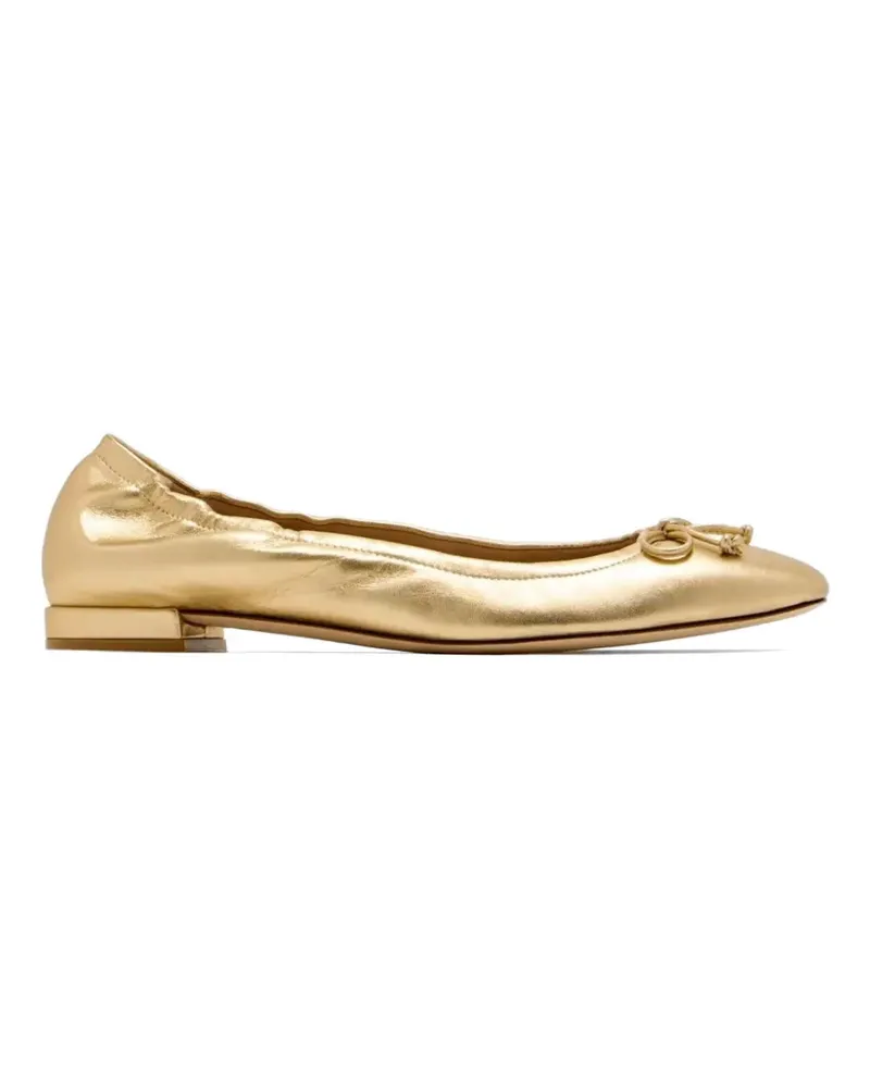 Stuart Weitzman Bria bow ballet flat - Gold Gold