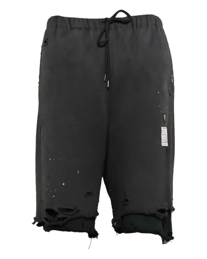 MIHARAYASUHIRO Shorts im Distressed-Look - Schwarz Schwarz