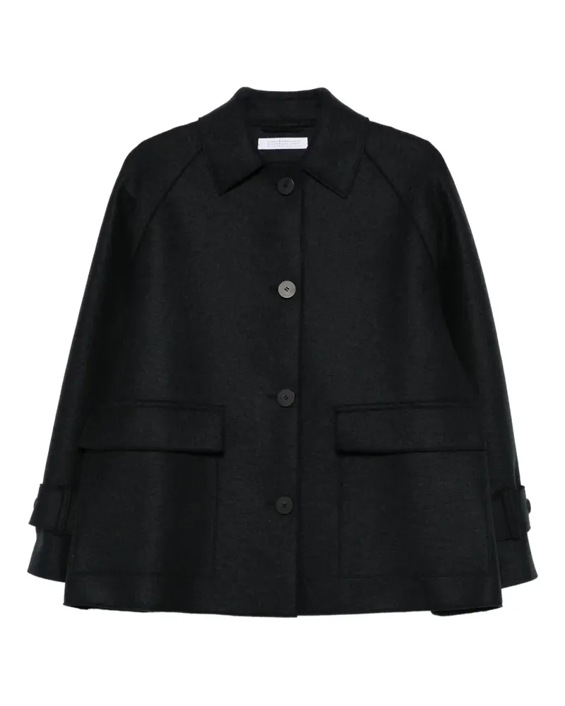 Harris Wharf London Jacke mit Klappentasche - Blau Blau