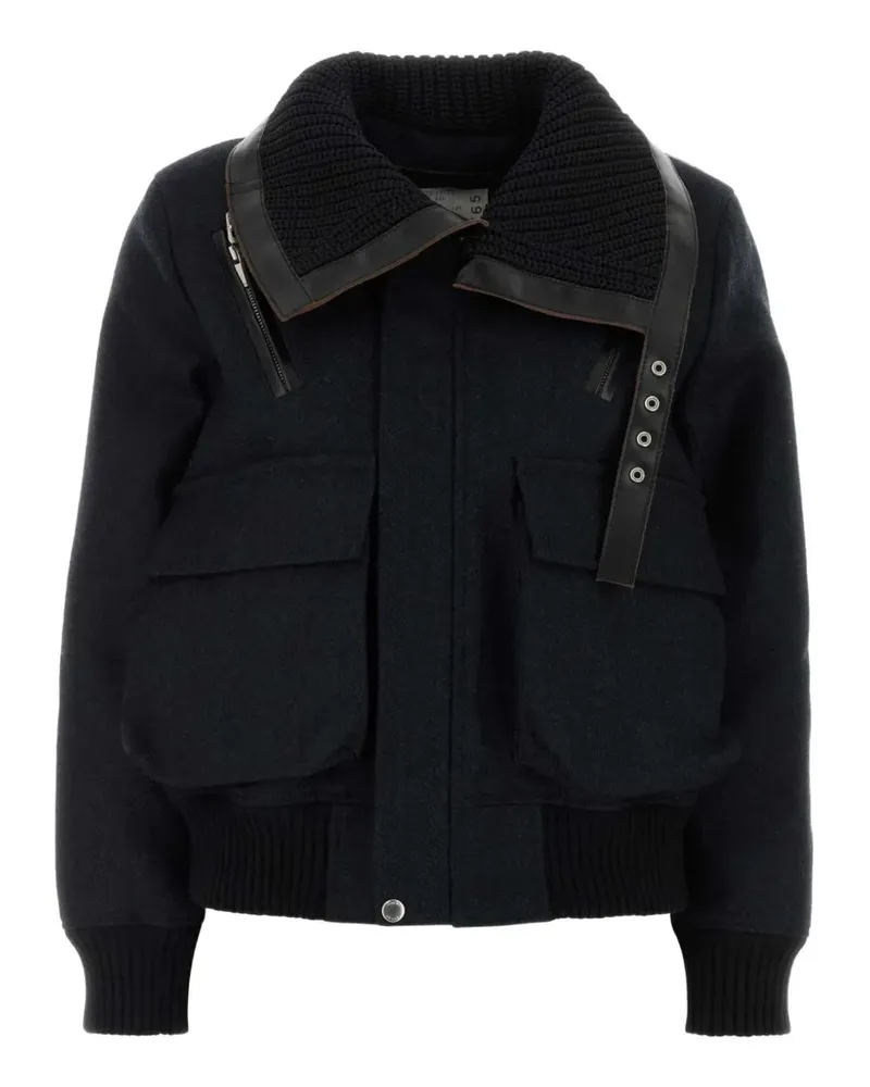 Sacai Jacke mit Schnallenkragen - Blau Blau