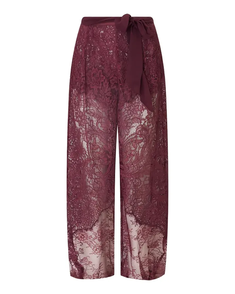 LoveShackFancy Riana straight trousers - Rot Rot