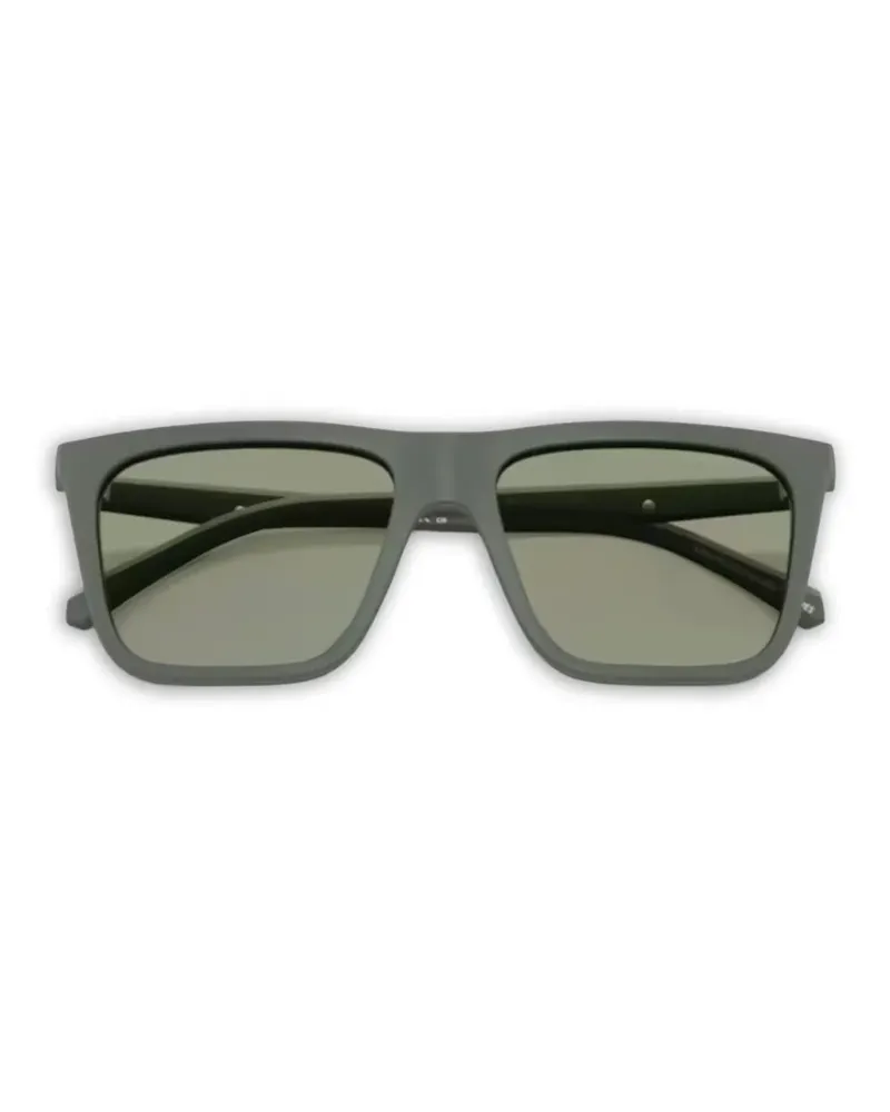Emporio Armani square-frame clip-on glasses - Grün Grün