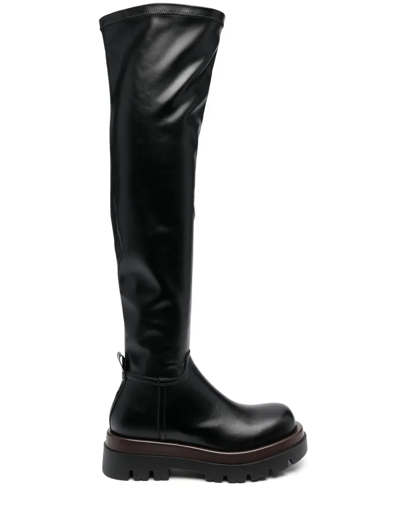 Pinko Kniehohe Stiefel - Schwarz Schwarz
