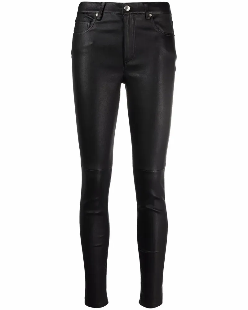 IRO Zaslim Skinny-Hose aus Leder - Schwarz Schwarz