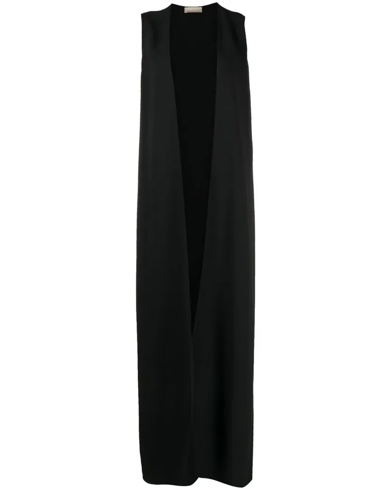 Elie Saab Offene Weste - Schwarz Schwarz