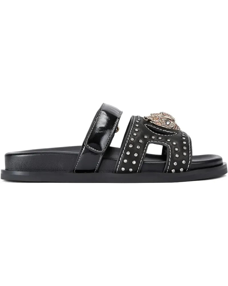 Kurt Geiger Flache Eagle Sandalen - Schwarz Schwarz
