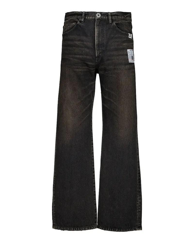 MIHARAYASUHIRO faded flared jeans - Schwarz Schwarz