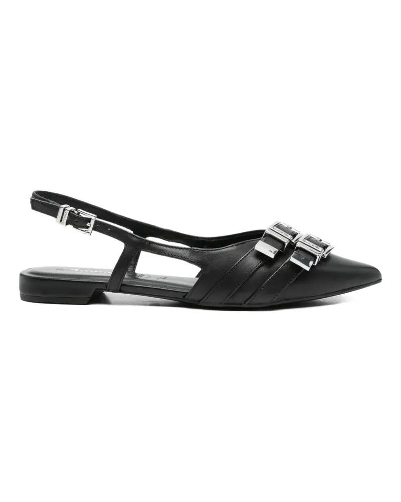Tamaris Flache Balma Pumps mit Schnalle - Schwarz Schwarz