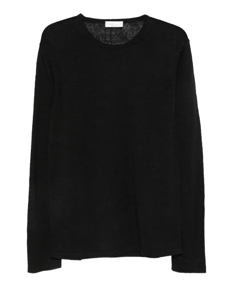 Roberto Collina fine-knit long-sleeve sweater - Schwarz Schwarz