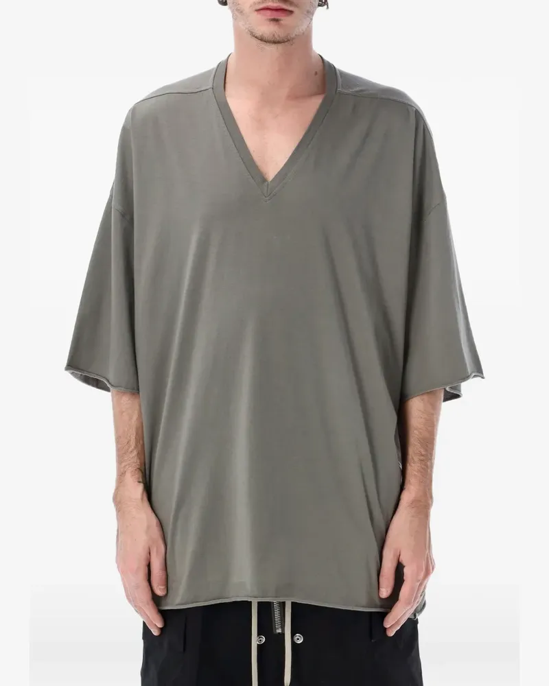Rick Owens Tommy V-neck T-shirt - Grau Grau