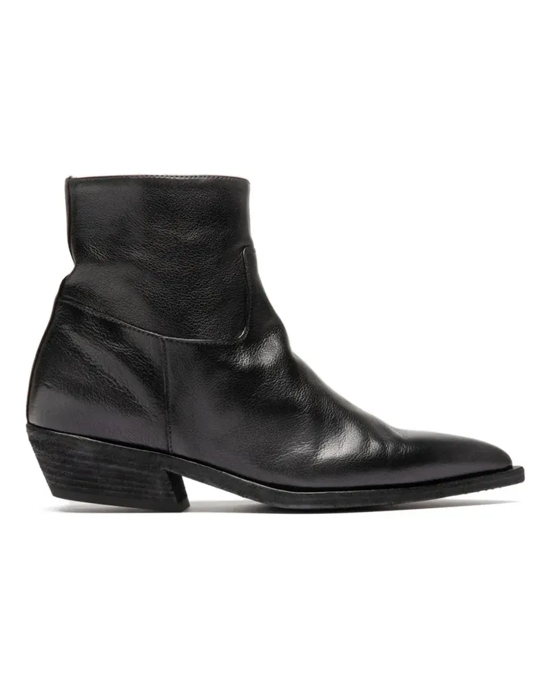 Officine Creative Italia Noelie DD pointed-toe leather boots - Schwarz Schwarz
