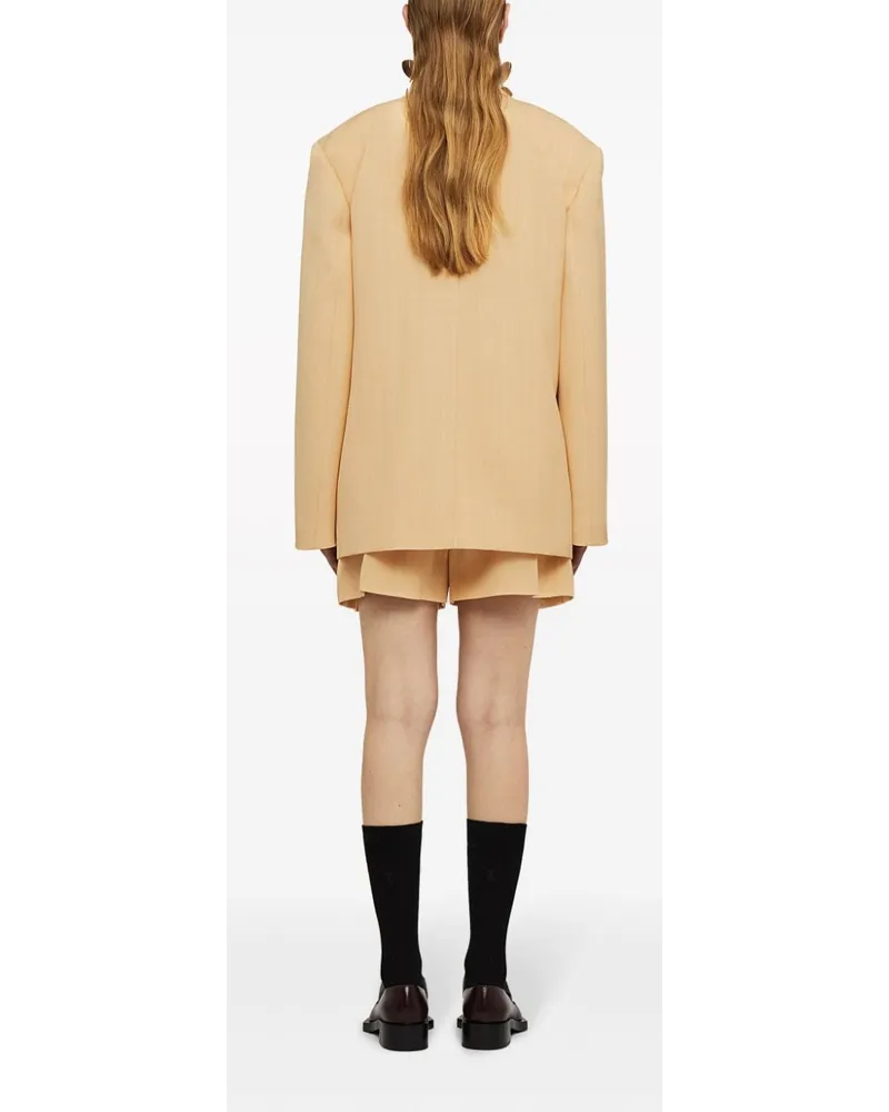 Jil Sander Kurze Shorts mit Falten - Orange Orange