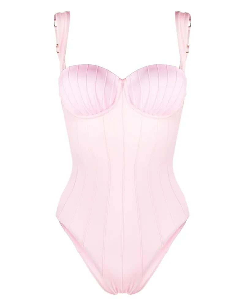 Noire Swimwear Klassischer Badeanzug - Rosa Rosa