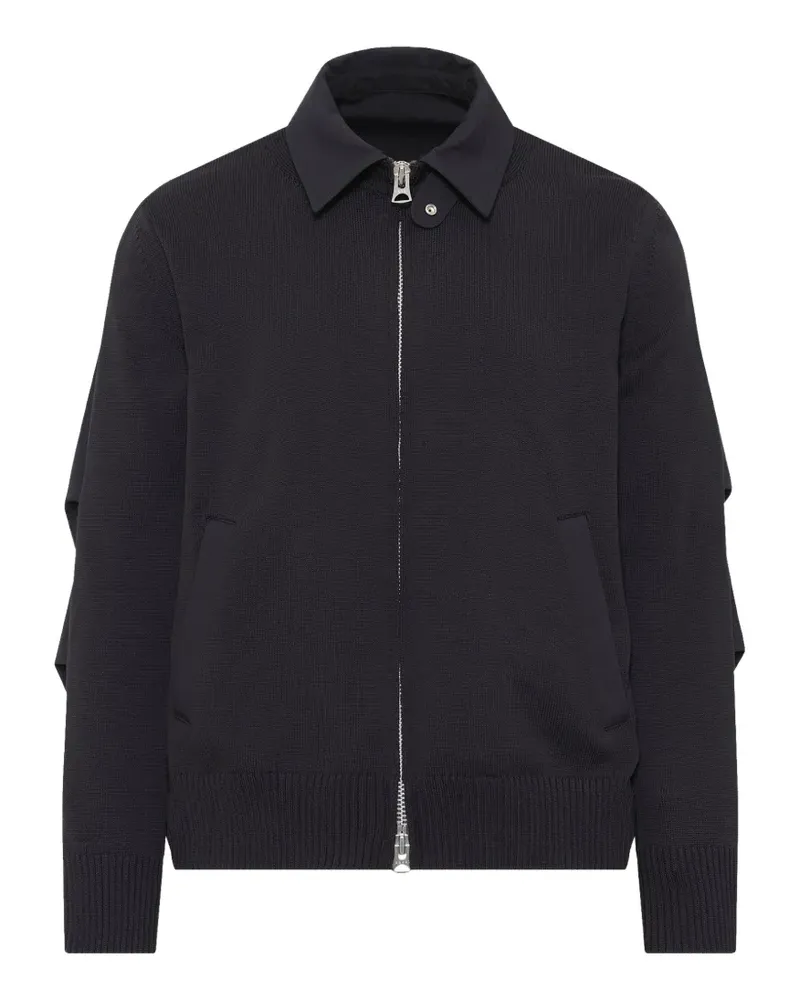 Sacai Weathercloth X Strickjacke - Schwarz Schwarz