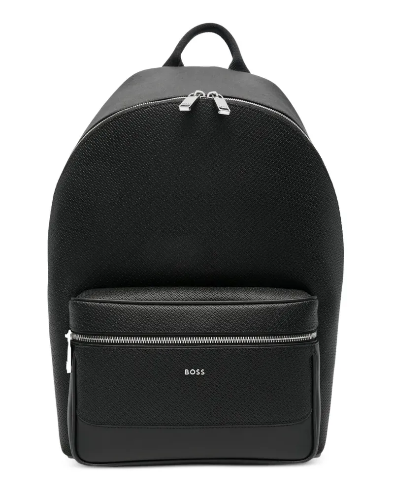 HUGO BOSS Northon Rucksack mit Logo-Schild - Schwarz Schwarz