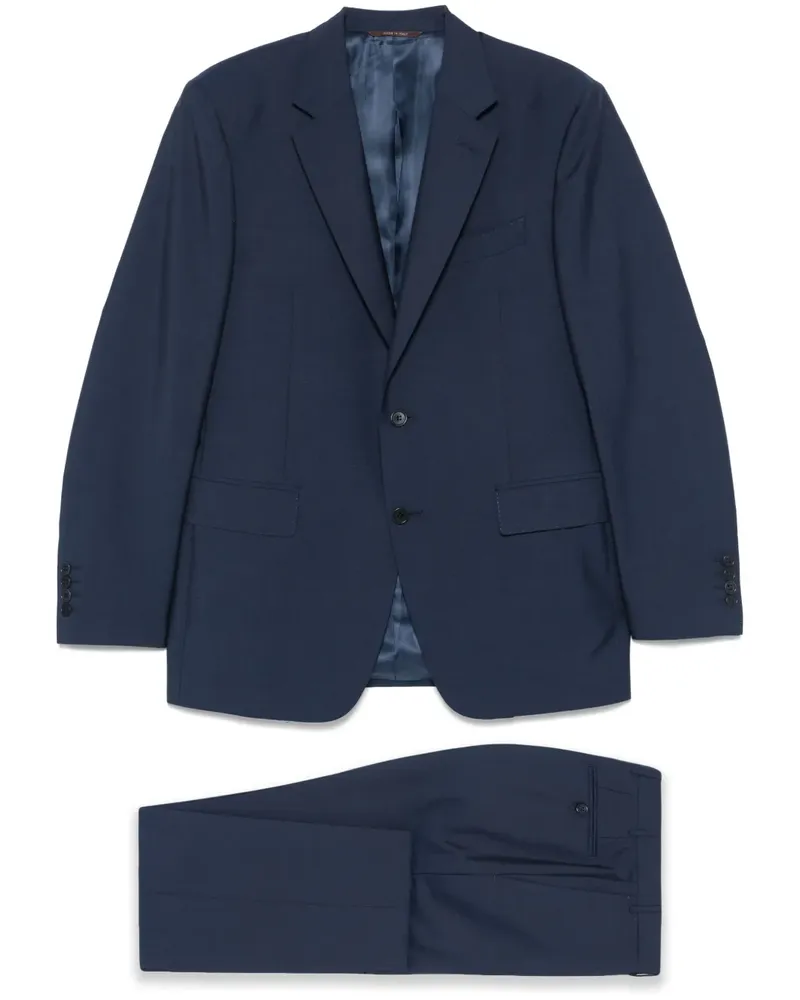 Canali Einreihiger Anzug - Blau Blau