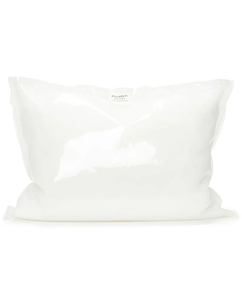 J.W.Anderson Große Clutch mit abstraktem Print - Weiß Weiß