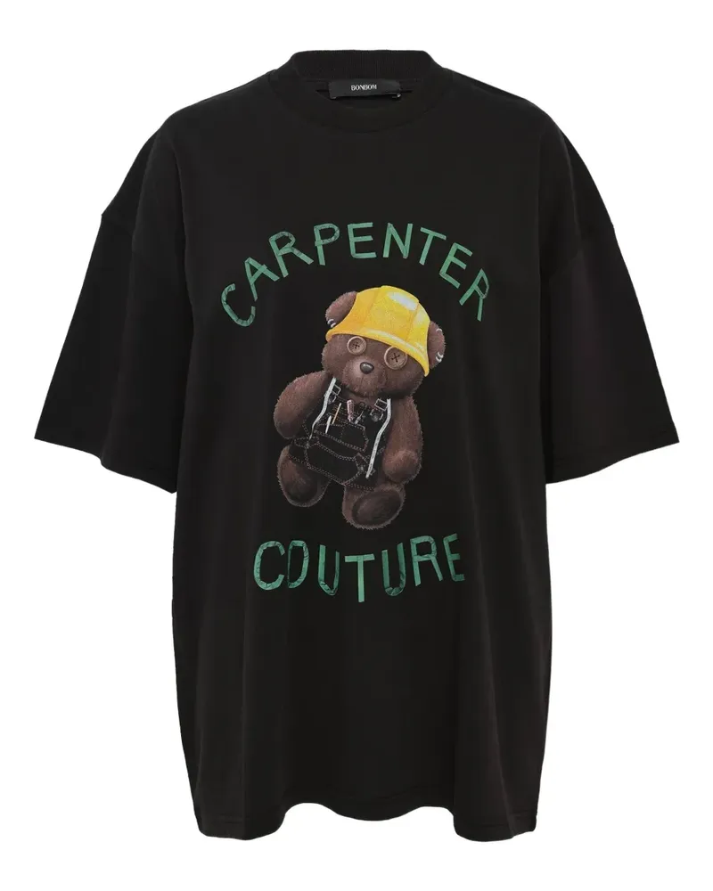 BONBOM teddy bear-print T-shirt - Schwarz Schwarz