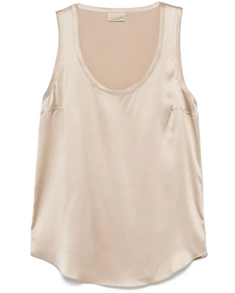 Brunello Cucinelli Oberteil aus Satin - Nude Nude