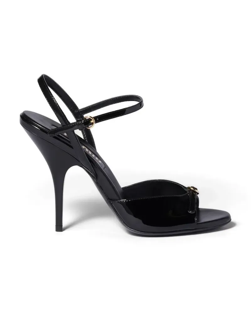 Miu Miu Sandalen mit Schnallenriemen - Schwarz Schwarz