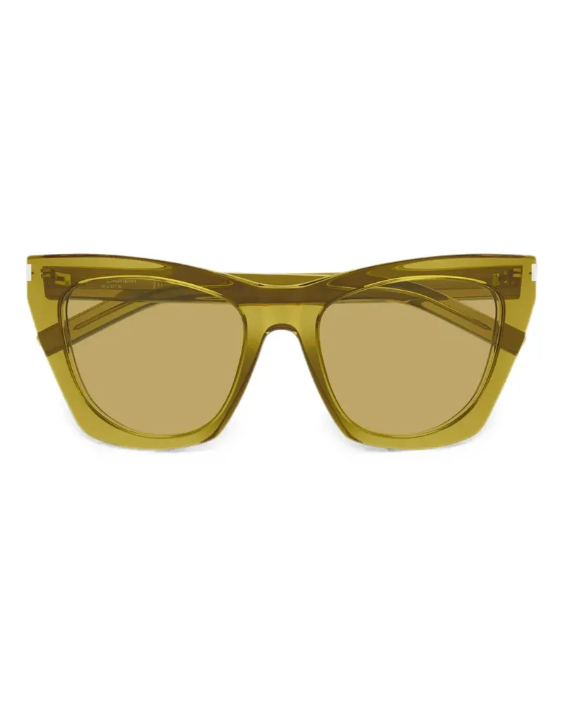 Saint Laurent Kate Cat-Eye-Sonnenbrille - Grün Grün
